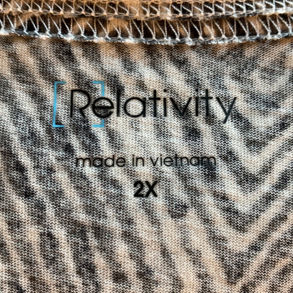 Relativity Scoop Neck 3/4 Sleeve T-Shirt Size 2X - Picture 11 of 14